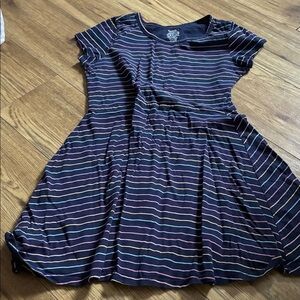 George Kids Dress with Multicolor Stripes